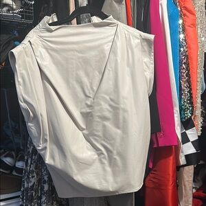 Chic Cream Draped Top